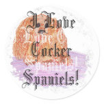 Buddy the Cocker Spaniel stickers