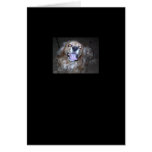Buddy the snap dog by the light of the full moon greeting card Buddy the snap dog by the light of the full moon greeting card