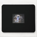 Buddy the snap dog  by the light of the full moon mousepads