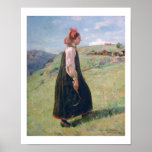 "Budeia" - Norwegian Folk Costume Poster