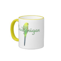 Budgerigar Mug by MenagerieMayhem Budgerigar Mug