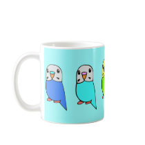 Budgerigars Mug by nature_art Budgerigars Mug