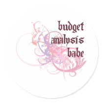 Budget Analysis Babe stickers