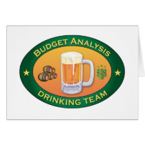 Budget Analysis Drinking Team cards