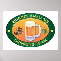 Budget Analysis Drinking Team Print