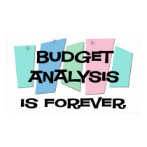 Budget Analysis Is Forever posters
