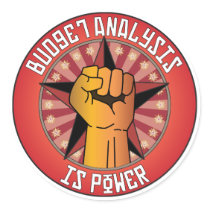 Budget Analysis Is Power stickers