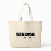 Budget Analysis It Is Canvas Bag
