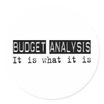 Budget Analysis It Is stickers