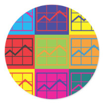 Budget Analysis Pop Art stickers