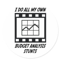 Budget Analysis Stunts Sticker