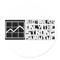 Budget Analysis Survive stickers