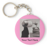 Budget Key Chain Retro 1960s Beehive Hairdo
