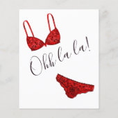 Budget Ohh La La Lingerie Shower Invitation Zazzle