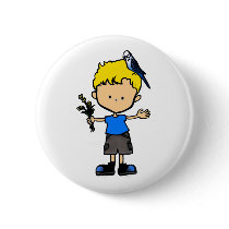 Budgie Boy #3 Button (BU11-3b2)