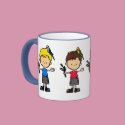 Budgie Boys Mug (M11-1342) by pocketsfulloflove Budgie Boys Mug (M11-1342)