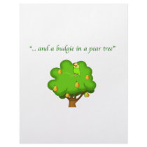 Budgie in a Pear Tree Custom Letterhead