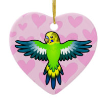 Budgie / Parakeet Love Christmas Ornaments
