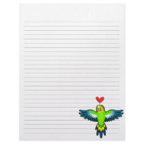 Budgie / Parakeet Love Custom Letterhead