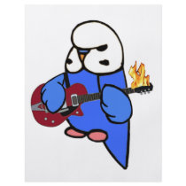 Budgie Rocks-Red Guitar flyers