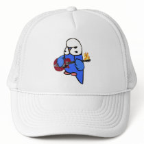 Budgie Rocks-Red Guitar hats