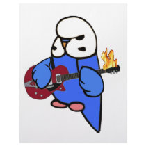 Budgie Rocks-Red Guitar letterhead