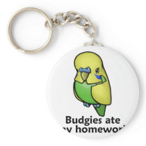 Budgies ate my homework key chains
