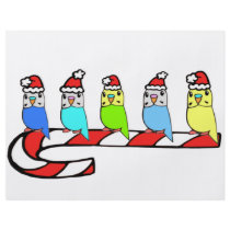 Budgies- Christmas flyers by nature_art Budgies- Christmas flyers