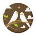 Budgies Magnet by mushmallow Budgies Magnet