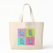 Budgies Pop Art bags by nature_art Budgies Pop Art bags