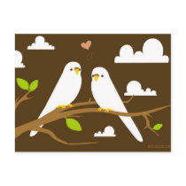 Budgies Postcard by mushmallow Budgies Postcard