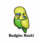Budgies Rock! t-shirts