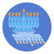 Bue Menorah Stickers