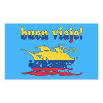 Buen Viaje - Good Trip in Colombian - Vacations Rectangular Stickers