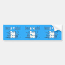 Buen Viaje - Good Trip in Guatemalan - Vacations Bumper Stickers