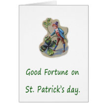 Buena fortuna el el día de St Patrick Tarjetas