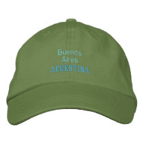 BUENOS AIRES cap embroidered hats by TropiCoolUniverse BUENOS AIRES cap embroidered hats