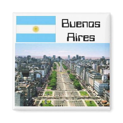 Buenos Aires Refrigerator Magnet by ancurve
