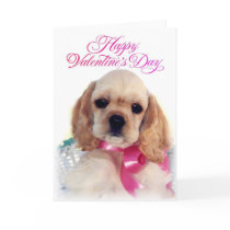 Buff Cocker puppy cards