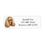Buff Cocker Spaniel Label