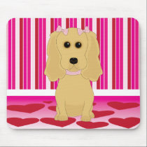 Buff Cocker Spaniel Love mousepads