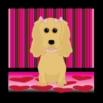 Buff Cocker Spaniel Love t-shirts