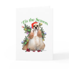 Buff Cocker Spaniel 'Tis the Season card