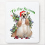 Buff Cocker Spaniel 'Tis the Season  Mouse Mat