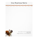 Buff colored Smiling Bulldog Letterhead
