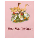 Buff Orpington Duck Family Custom Flyer