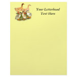 Buff Orpington Duck Family Letterhead Template