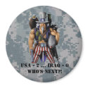 Buff Uncle Sam magnets