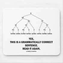 Buffalo (8 Times) Grammatically Correct Sentence mousepads