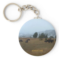 Buffalo Awesome Keychain